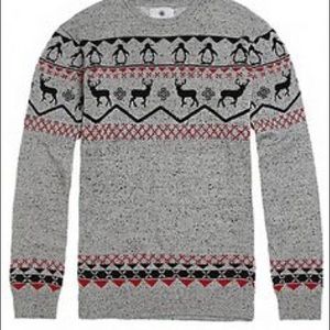 PacSun grey, black, and red sweater